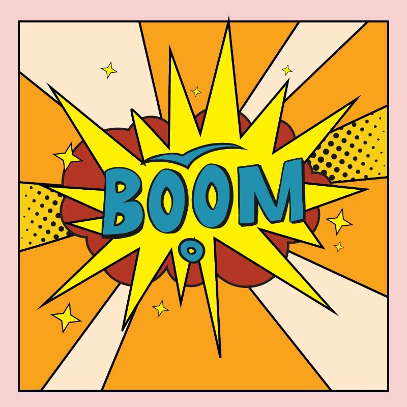 Boom Comic Explosion Stil