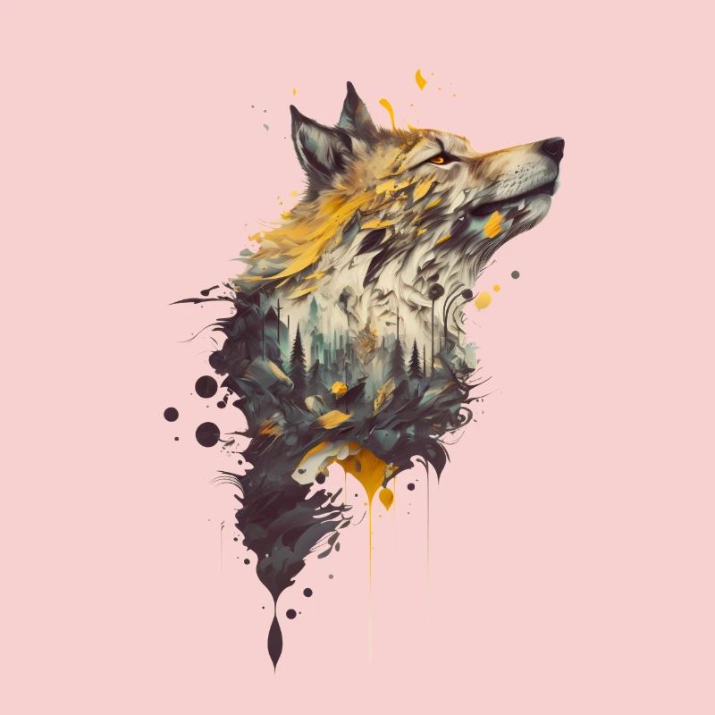 Wolf Design avec une forêt incluse