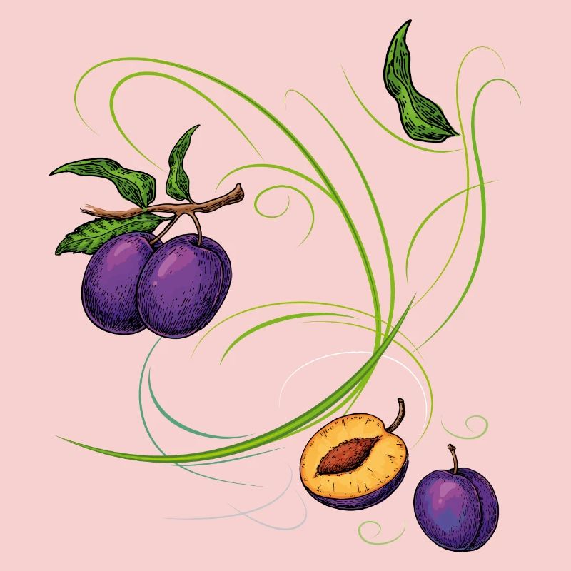 Prunes, fruit