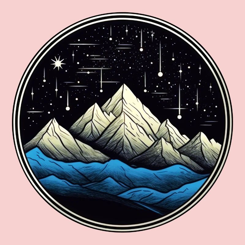 Starry Mountain Comet 01
