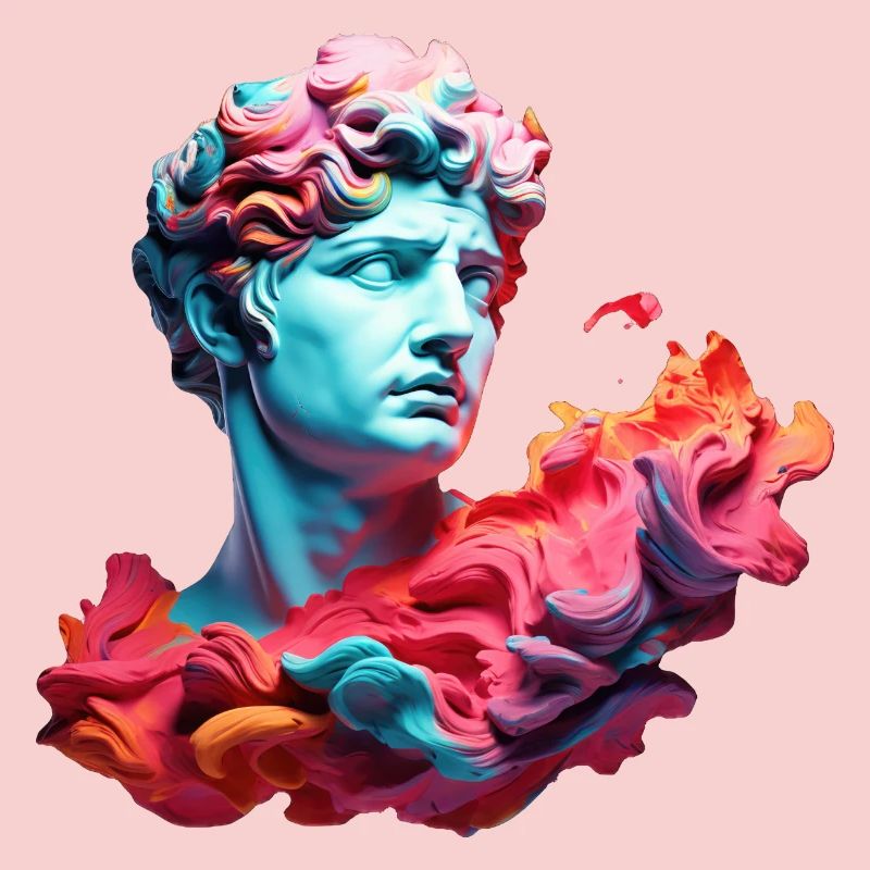 Neon Psychedelic Bust