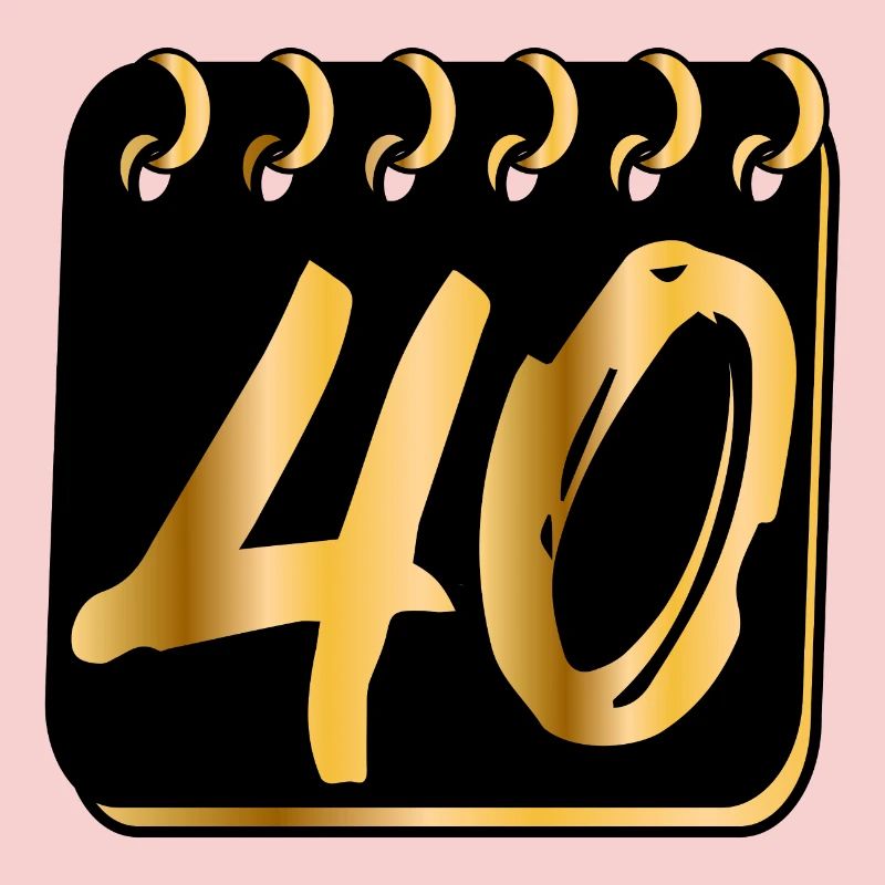ZAHL 40 - Vierzig - 40. Geburtstag