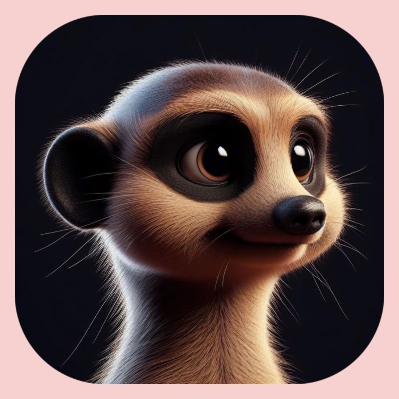 Erdmännchen im Animationsstil
