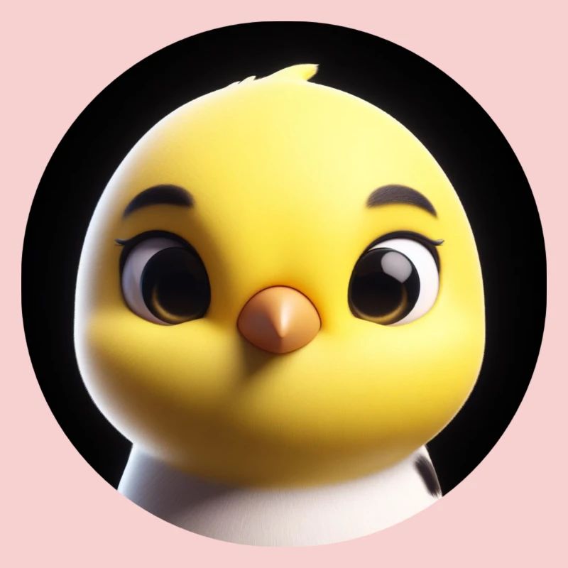 Chicks in animation style
