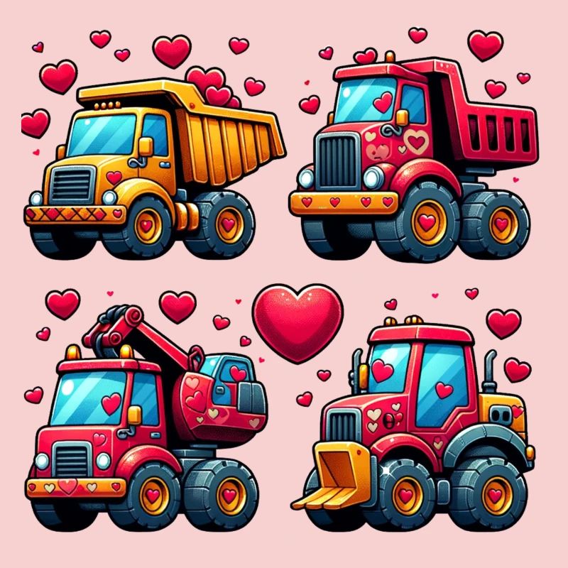 Tiny Builders' Affection - Construction T-Shirt