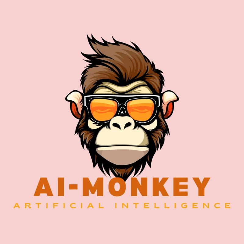 AI monkey with sunglasses