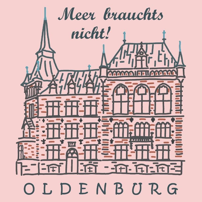 Oldenburg, Old Town, Germany Drawing