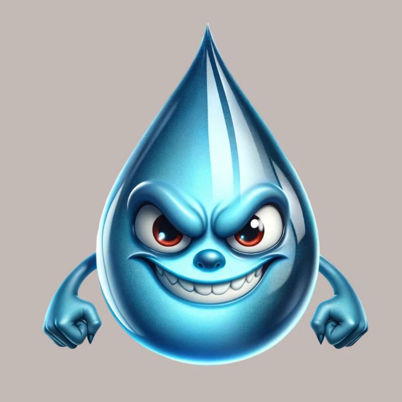 Böser Wassertropfen