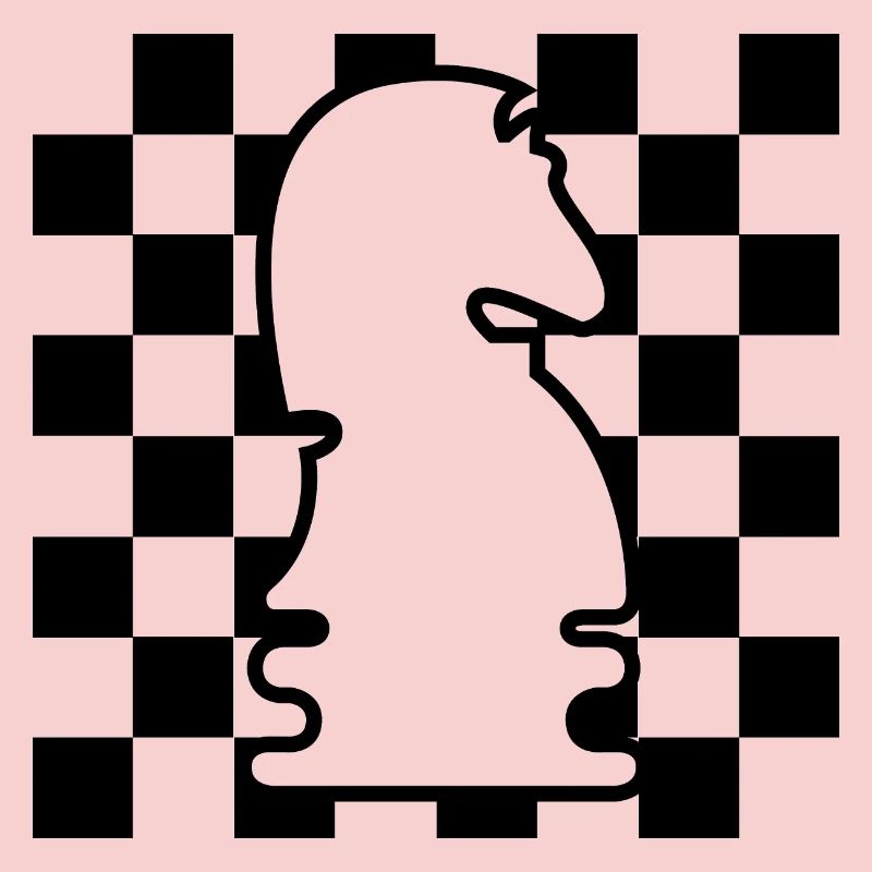 chess, horse, checkerboard, pattern, icon, graphic icon