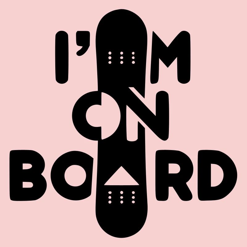 Ich bin an Bord -Snowboard