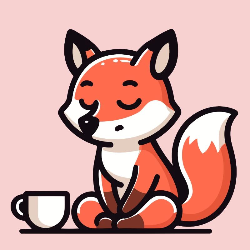 Zen Fox: The Tranquil Tea Master