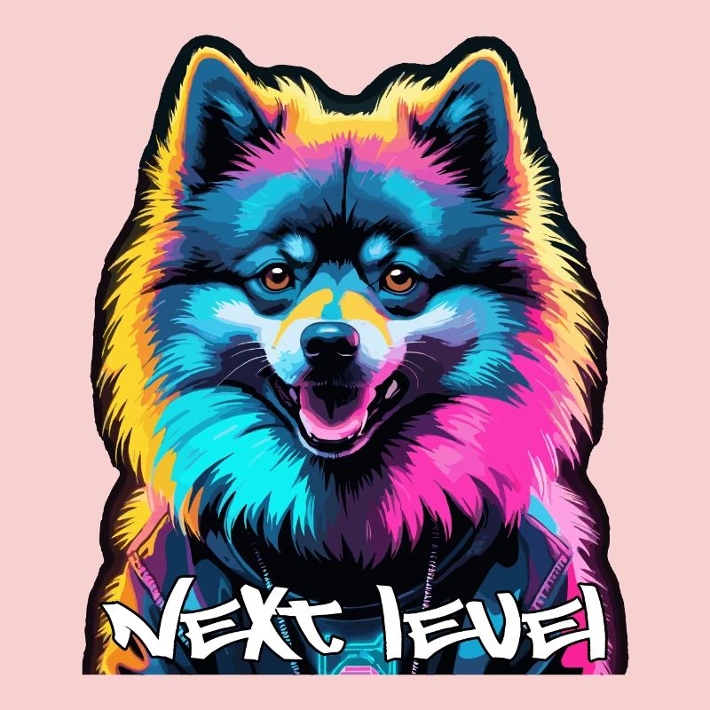 Small Spitz Spitz Next Level Cyber Dog Gift