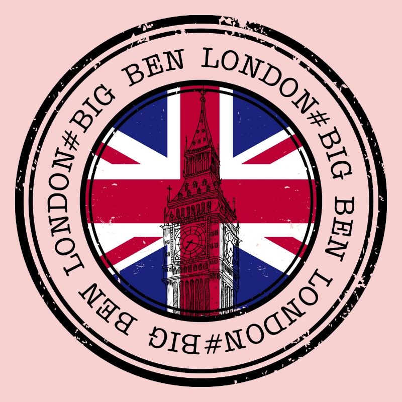 Union Jack Big Ben Stamp