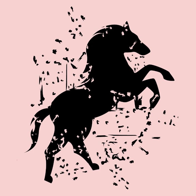 Pferd Illustration Explosion Kunst Symbol Logo