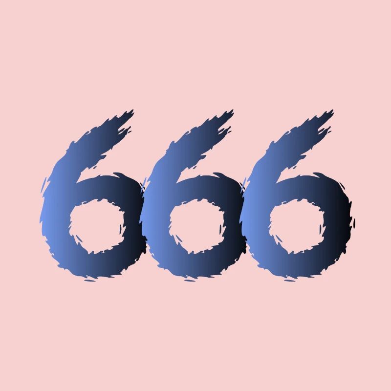 666 Symbole de Satan - Diable - Mal
