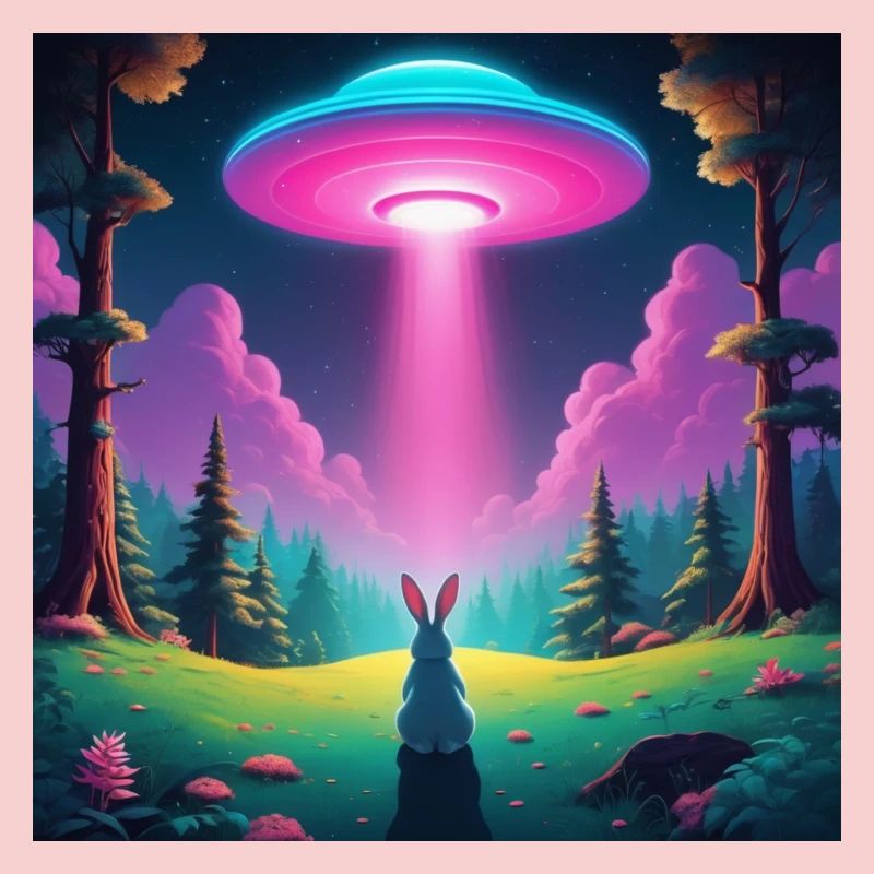 UFO with rabbit