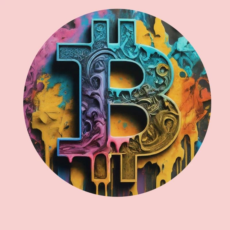 Bitcoin graffiti: Colorful and rebellious