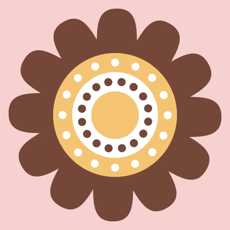 Mignonne Fleur De Marguerite Brune