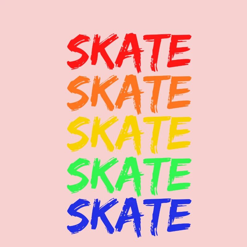 Rainbow Skate Lettering