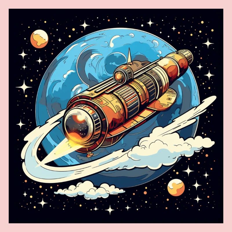 Vol de fusée dans l’espace