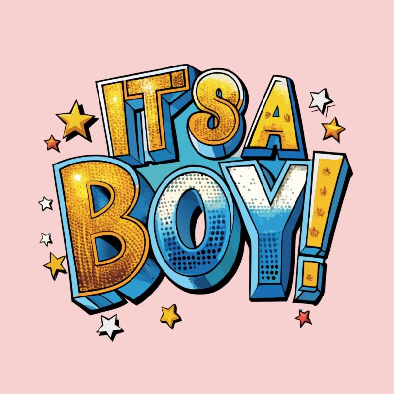 Es ist ein Junge Comic