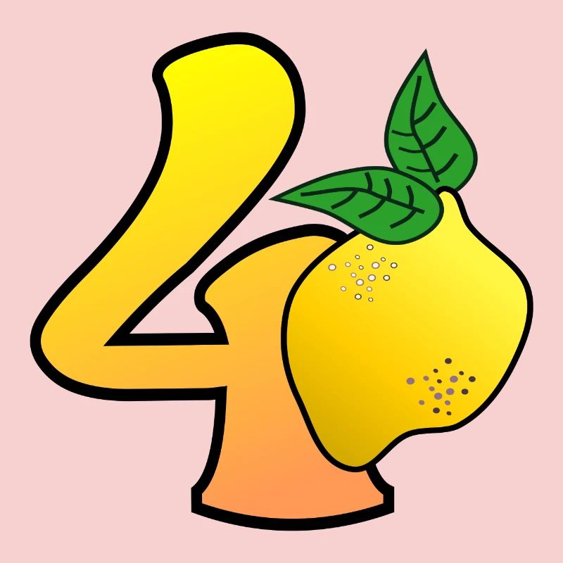 40. Geburtstag - Vierzig - Zitronen