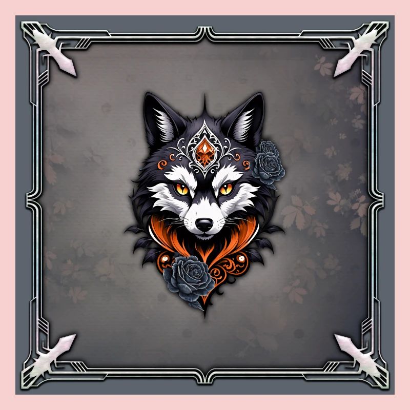 Majestic wolf's head,