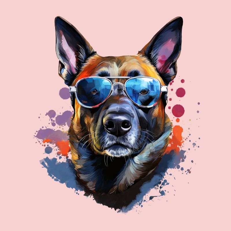 Malinois mit Sonnenbrille