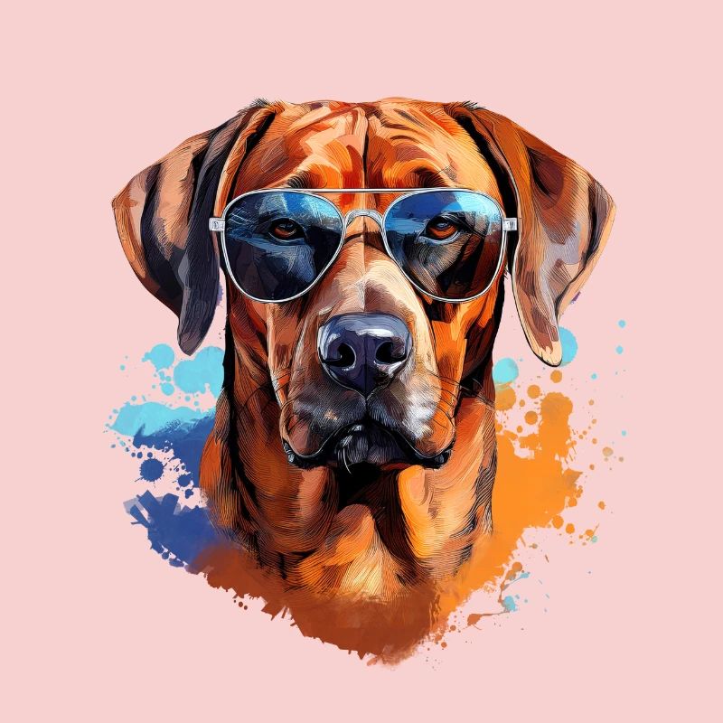 Rhodesian Ridgeback with Sunglasses