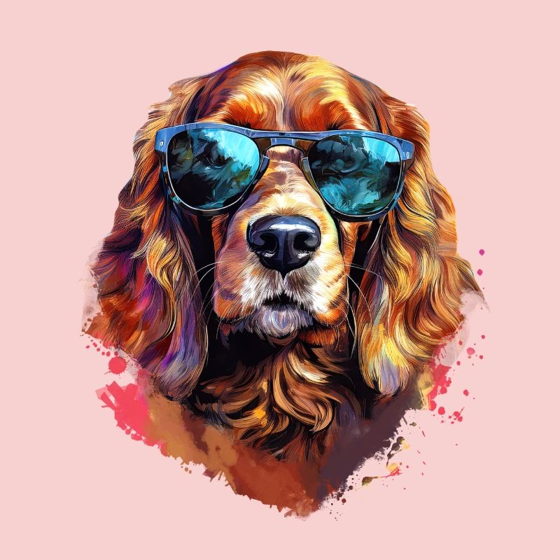 Cocker Spaniel with Sunglasses