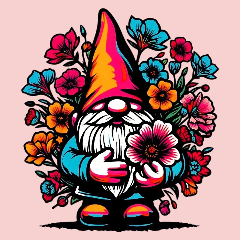 Gnome with Flowers