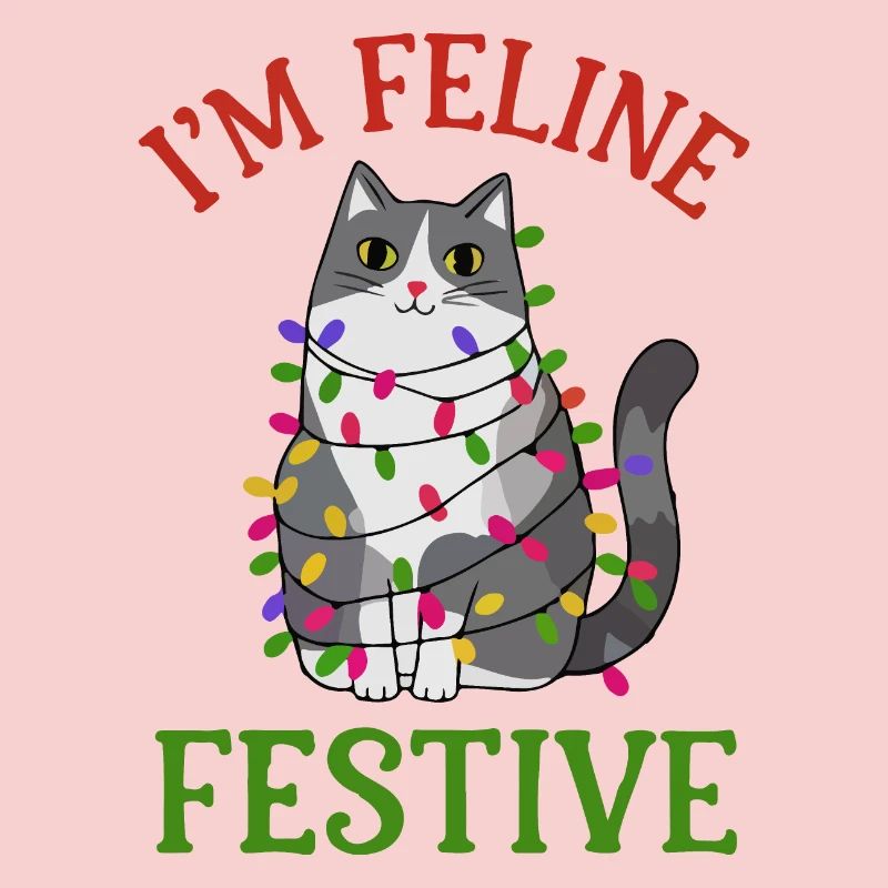 Feline Festive Light String Design