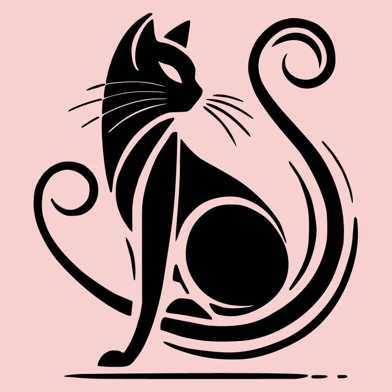 Modern Black Cat
