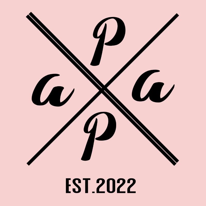 Papa Established 2022 – Minimalist Geschenk Design