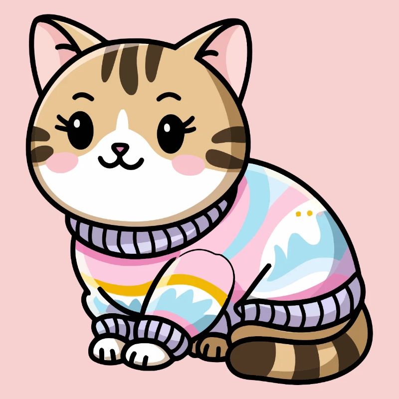 Kuscheliger Pullover Katze