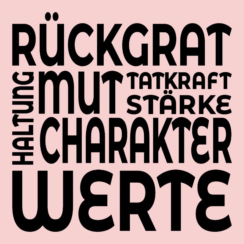 RÜCKGRAT WERTE HALTUNG