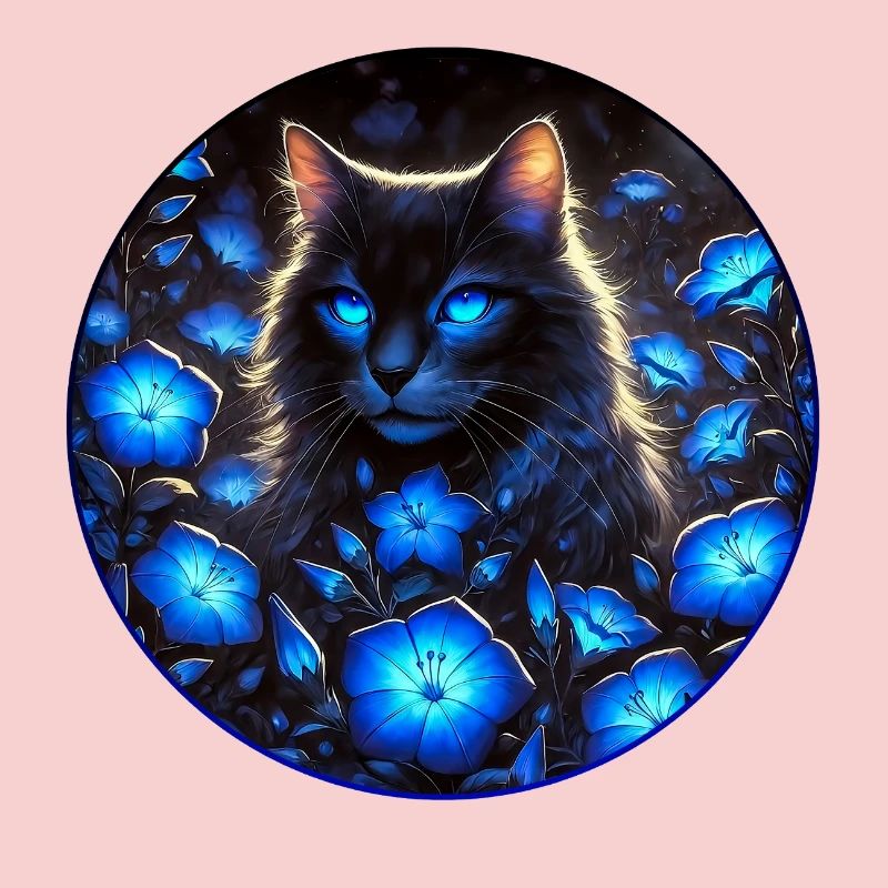 Leuchtendschöne Katze