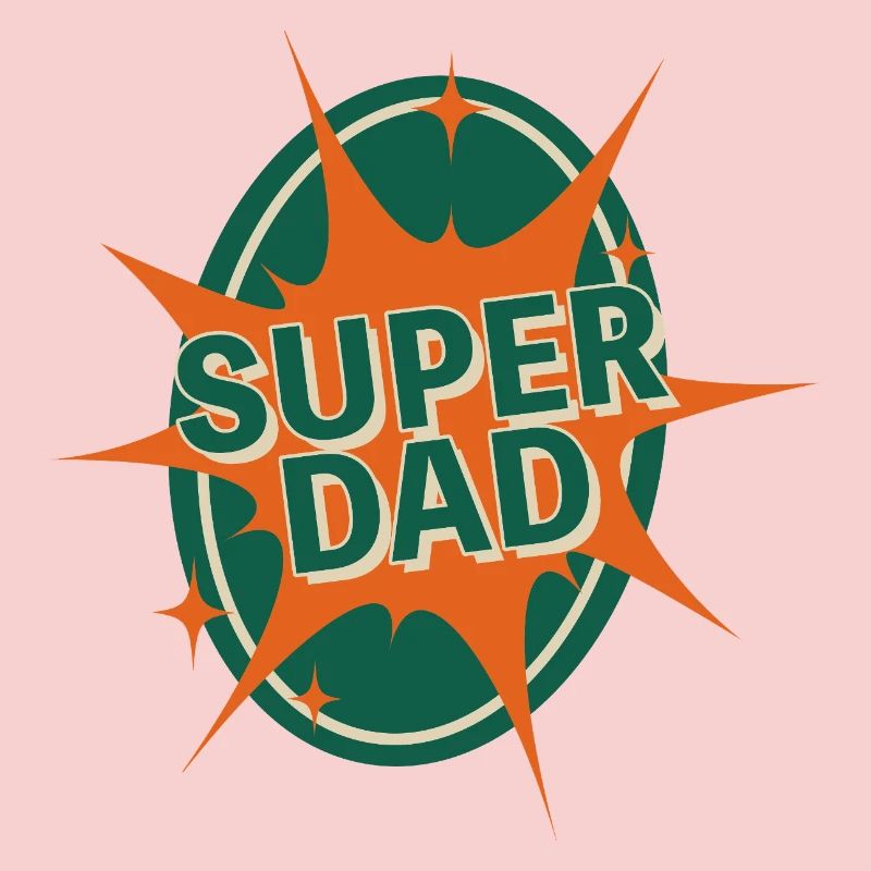 Conception de style bande dessinée Super Dad