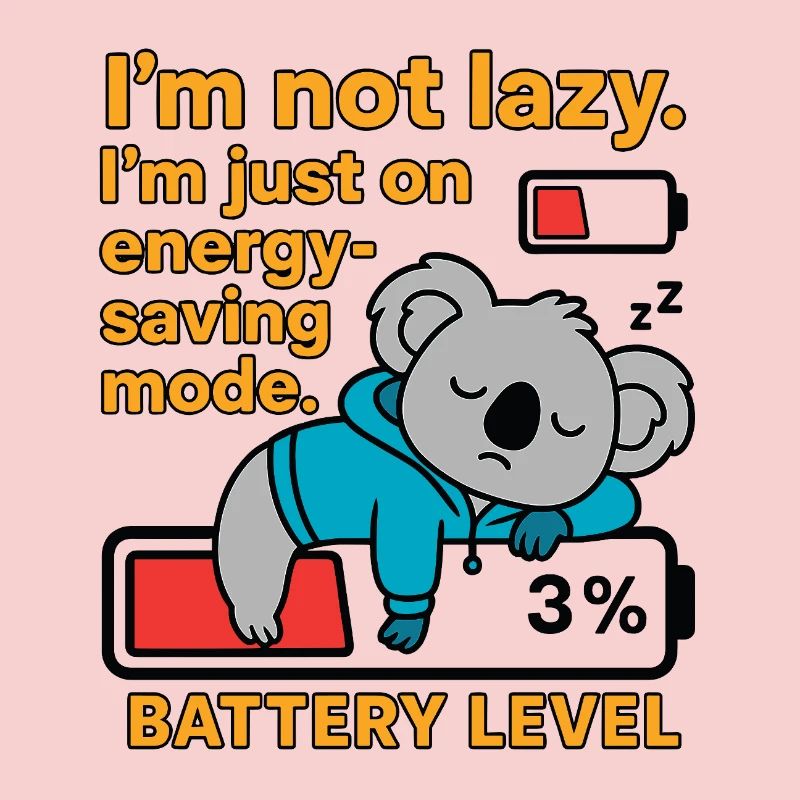 Koala in energy-saving mode
