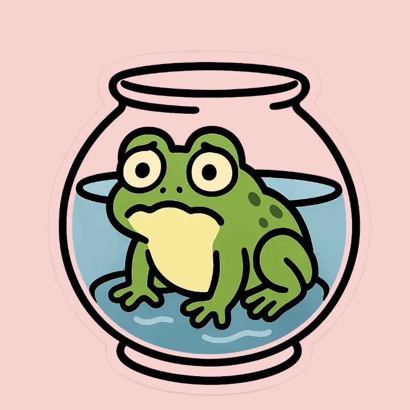 Grenouille dans un bol