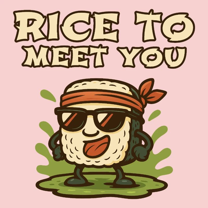 Riz pour te rencontrer Riz de dessins animés