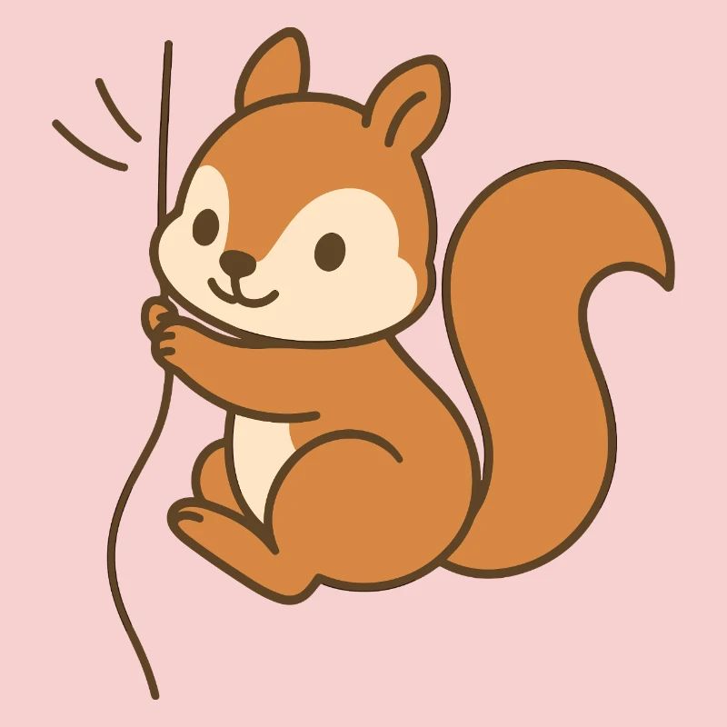 Eingekuschelt Eichhörnchen