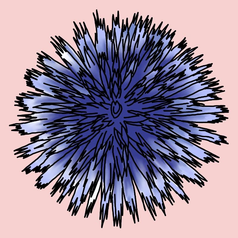 Fleur de chardon bleu