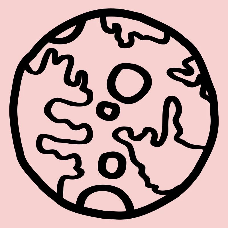 Planète Space Doodle Simple