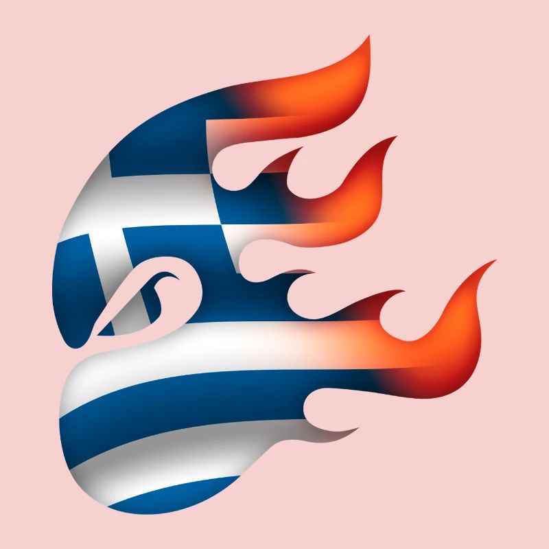 Drapeau de la Grèce - Grèce - Ninja