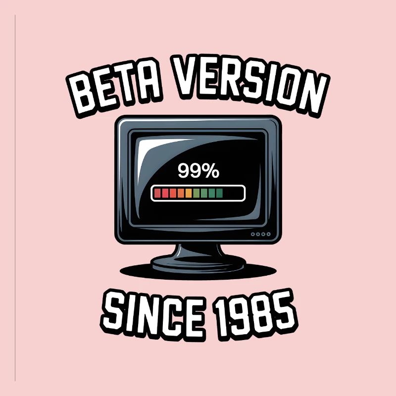 Retro Computer Progress Design