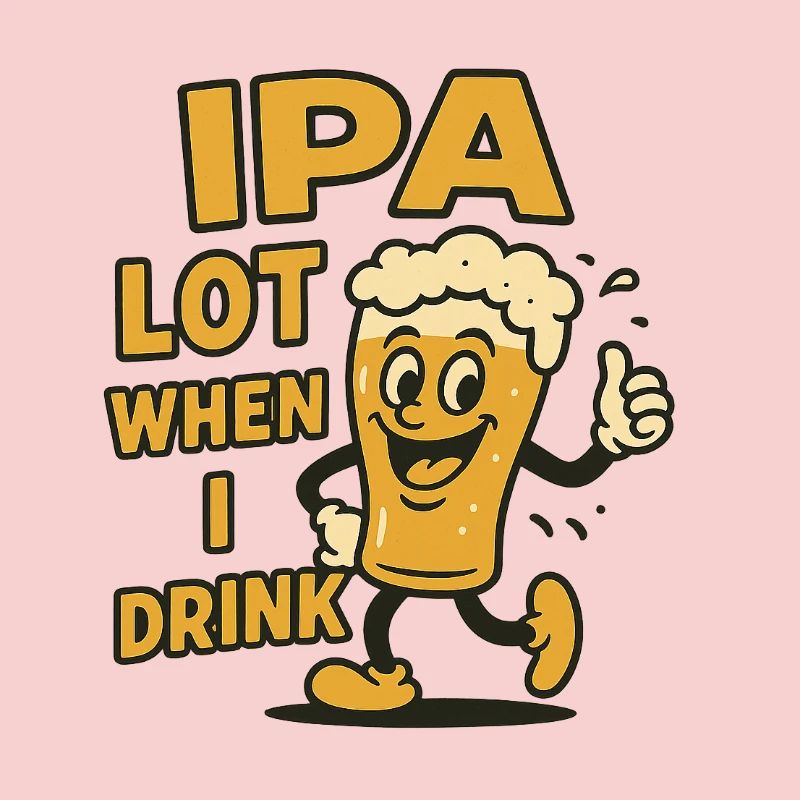 Cheerful beer drinker expression