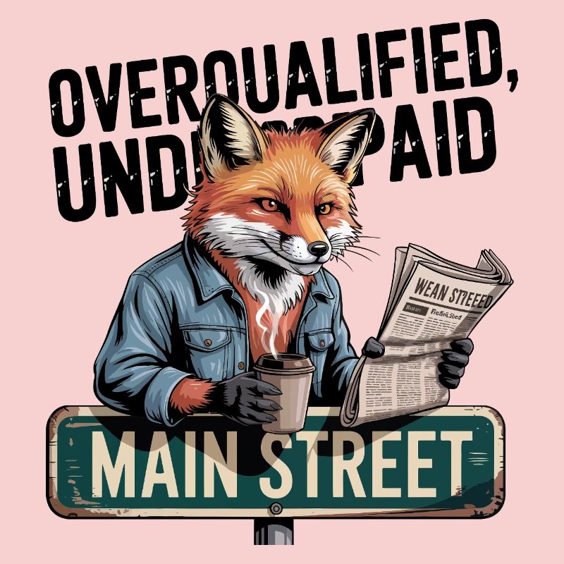 Overqualified Underpaid Fox