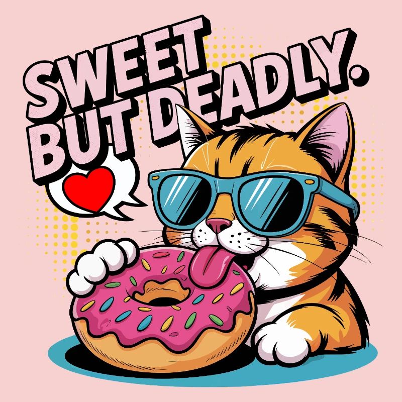 Conception de beignets pour chat doux mais mortel