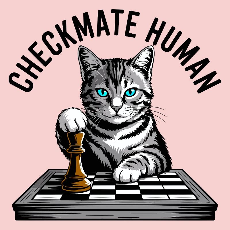 Checkmate Human Chess Cat